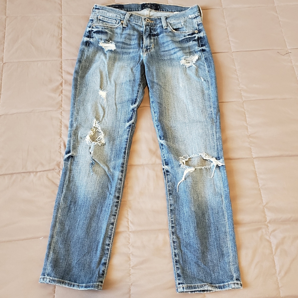 Distressed Lucky Jeans Brooke Crop Size 2/26